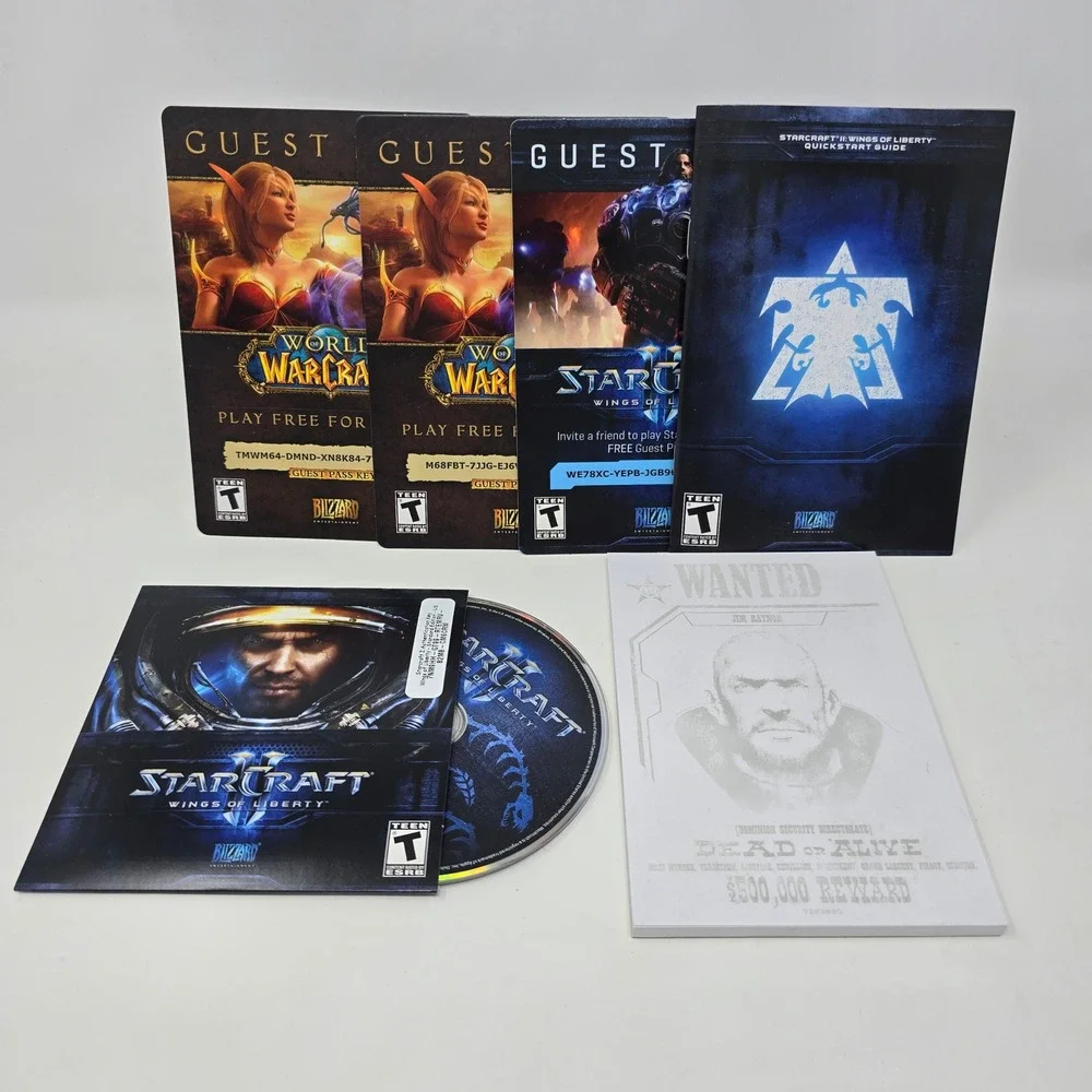 StarCraft II 2 Wings of Liberty PC Game Blizzard Entertainment Complete Note Pad